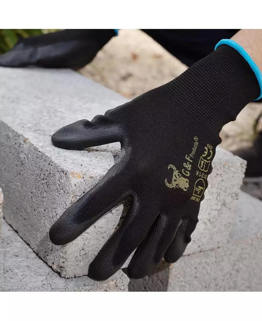 G & F Products 12 PAIRS Men Work Gloves, Lightweight Grip Gloves For Work 2