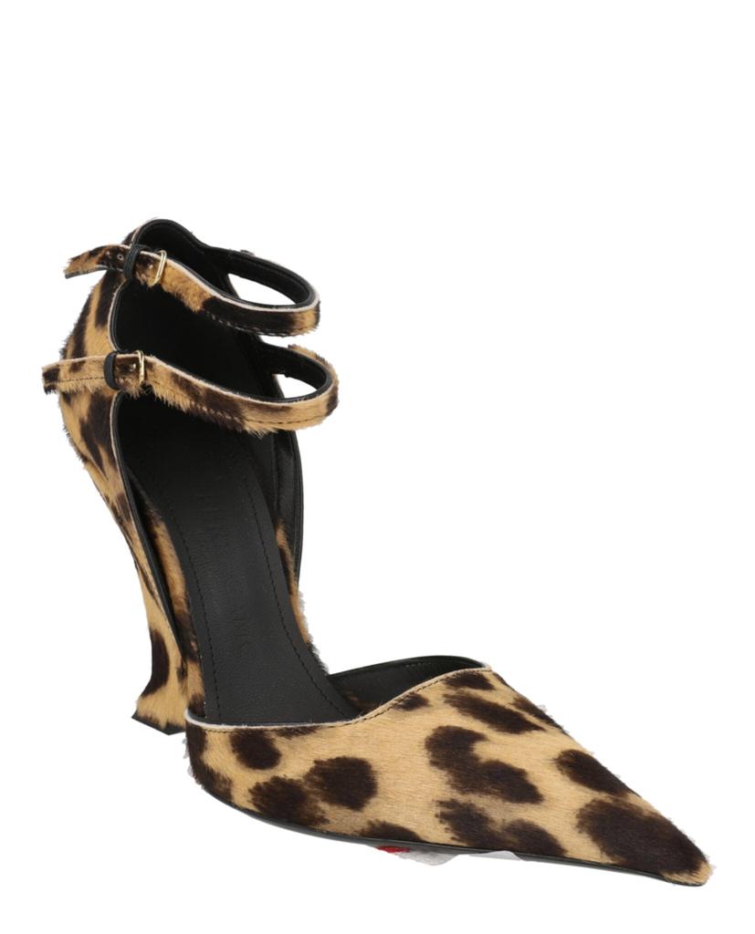 Salvatore Ferragamo Vidya Suede Leopard Print Wedges