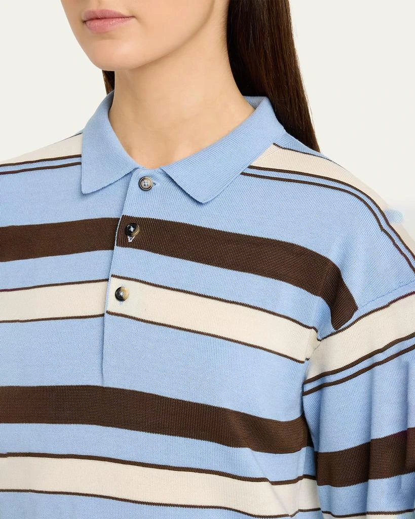 JW Anderson Striped Knit Rugby Polo Shirt 5