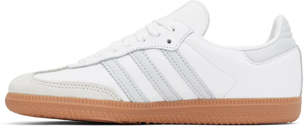 Adidas White & Gray Samba OG Sneakers 3