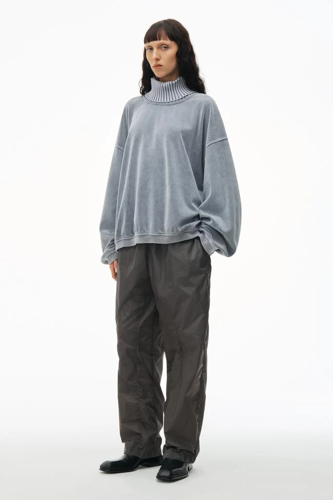 Alexander Wang articulated track pant in crisp nylon 1