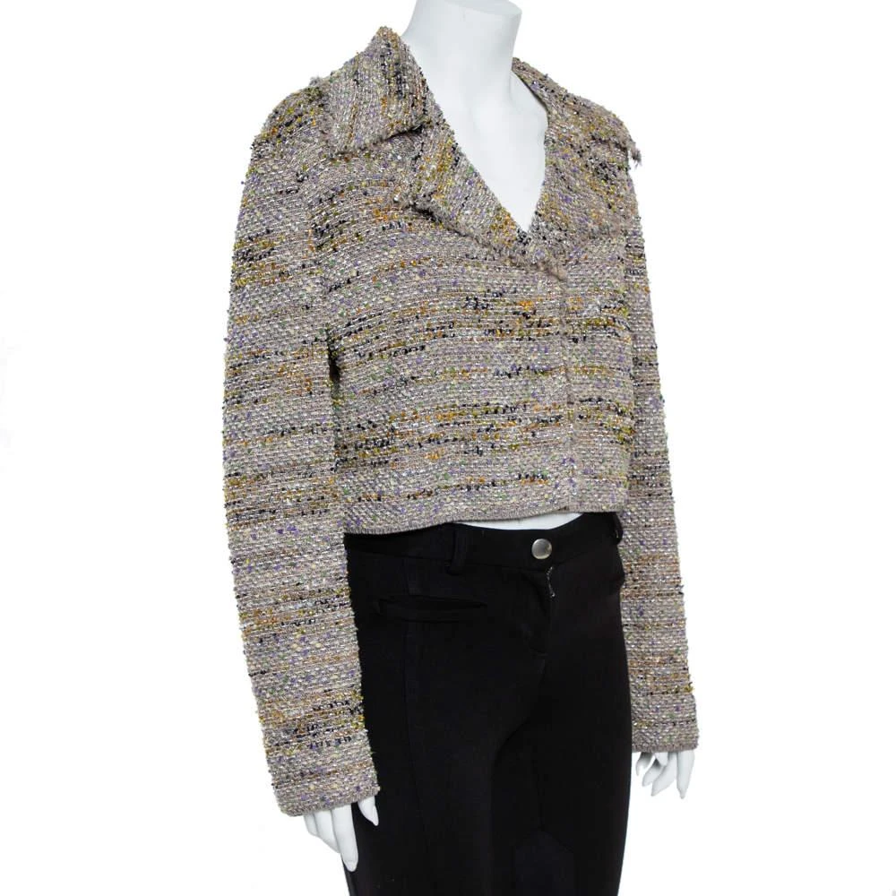Missoni M Missoni Multicolor Tweed Cropped Blazer L 2