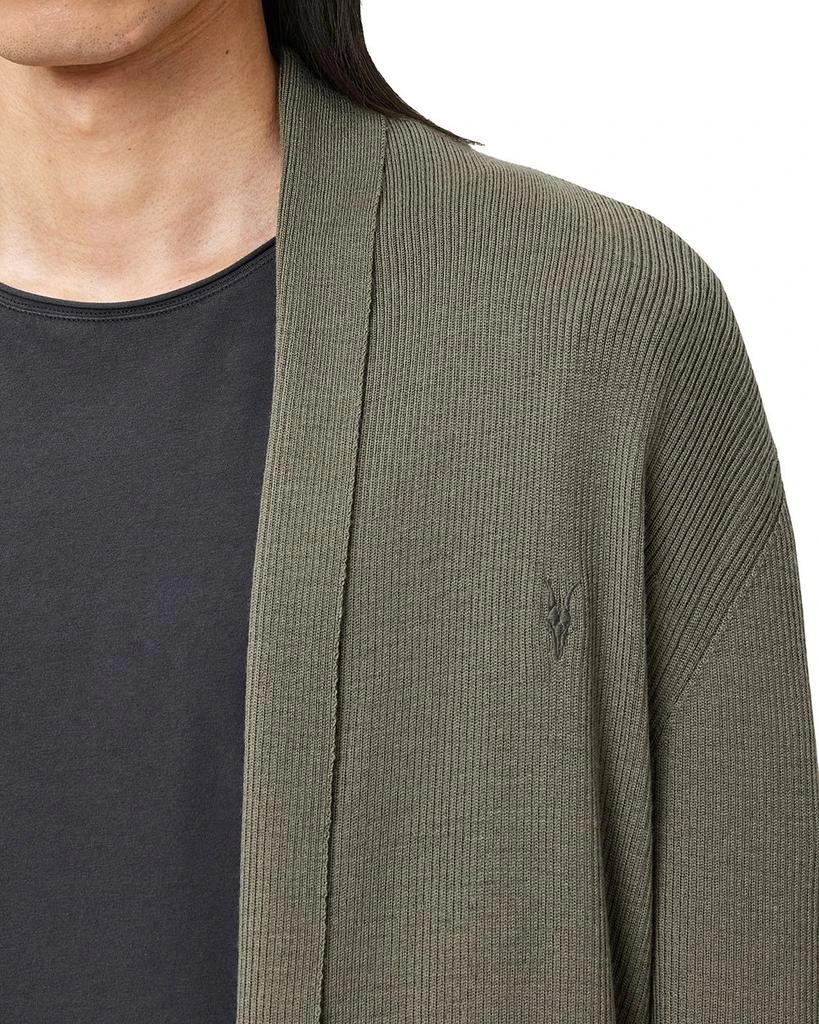 ALL SAINTS Mode Regular Fit Merino Wool Open Cardigan Sweater 4