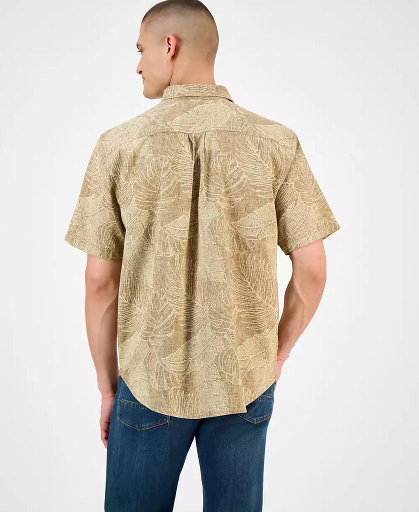 Tommy Bahama Men's Sand Desert Leaf-Print Linen Shirt