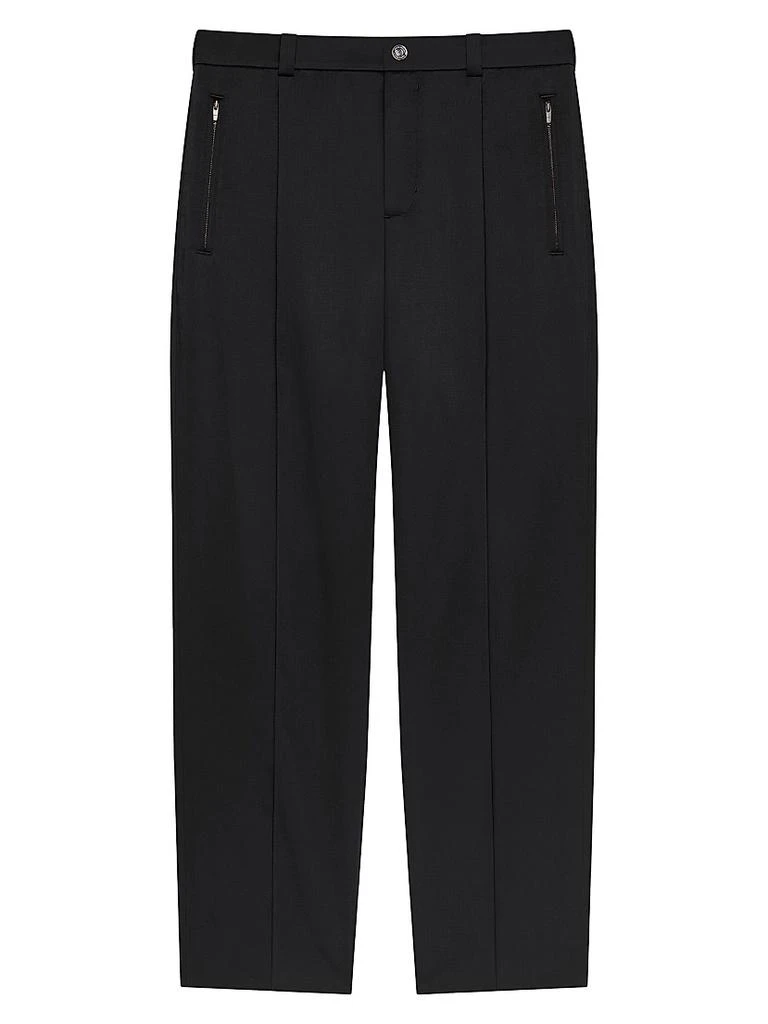 Givenchy Double Pleated Jogger Pants in Satin 1