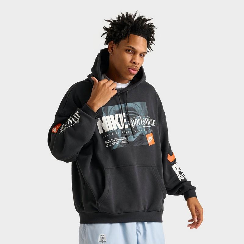 NIKE Men's Anthracite Brooklyn Nets Courtside Versus Stitch