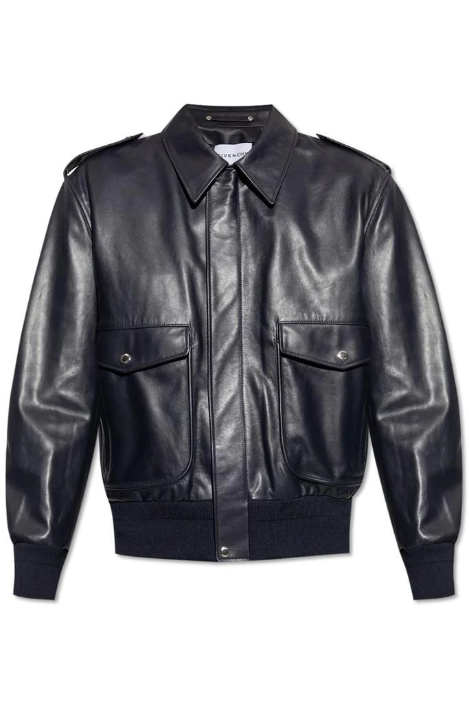 Givenchy Givenchy Pocket Detailed Aviator Jacket from Cettire