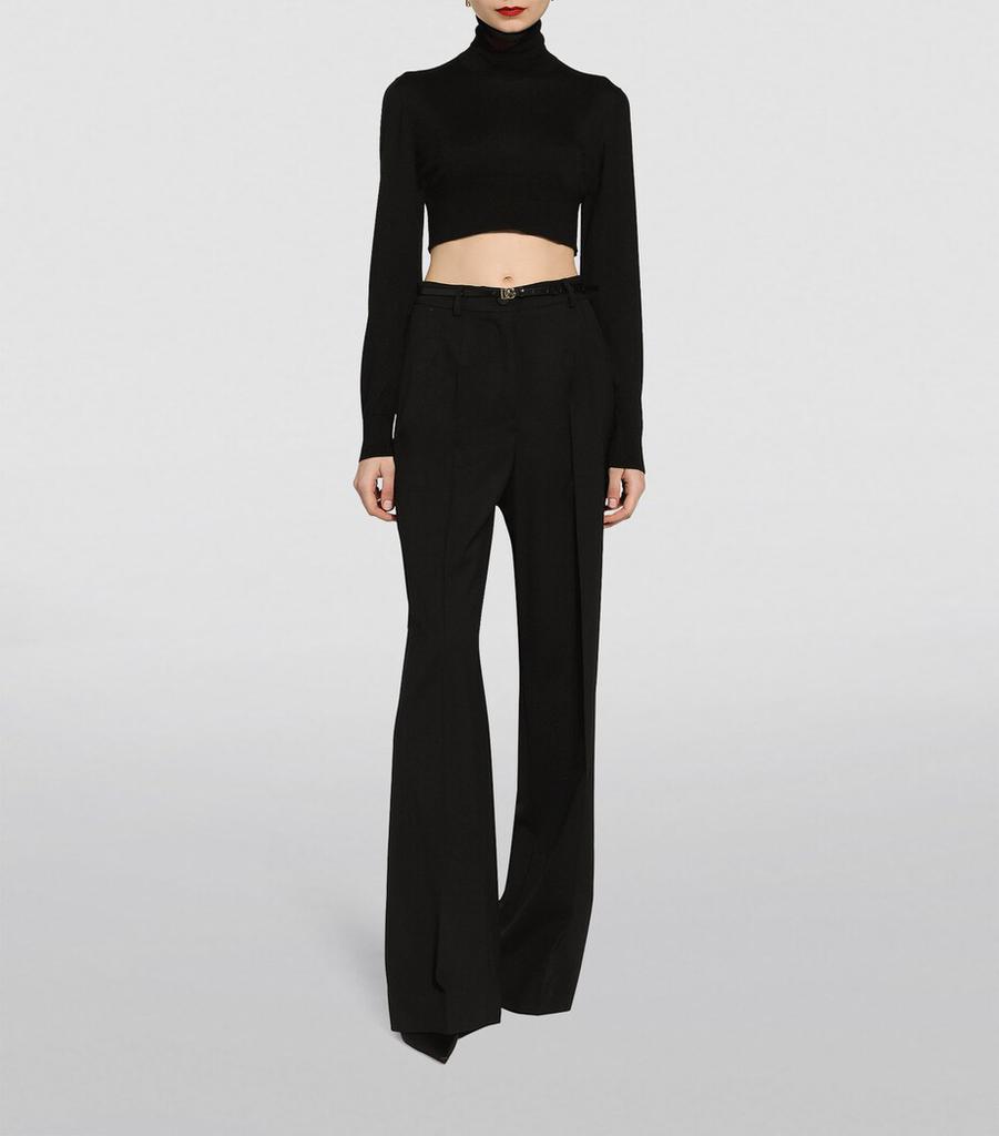 Dolce & Gabbana Wool Straight-Leg Trousers