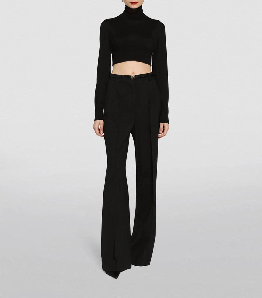 Dolce & Gabbana Wool Straight-Leg Trousers 2