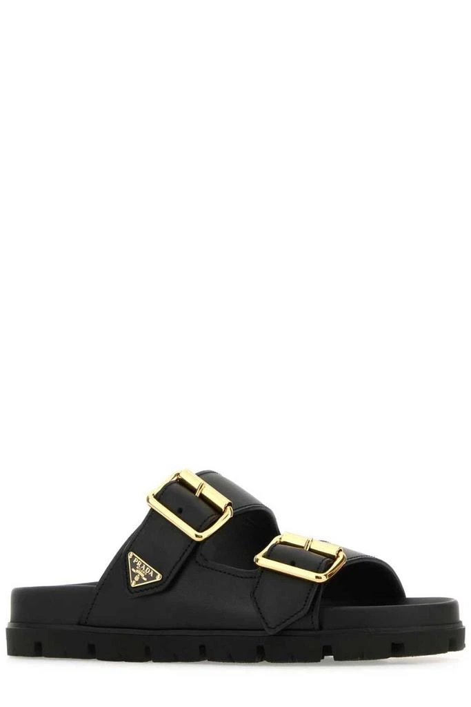 Prada Prada Triangle-Logo Open-Toe Slides 2