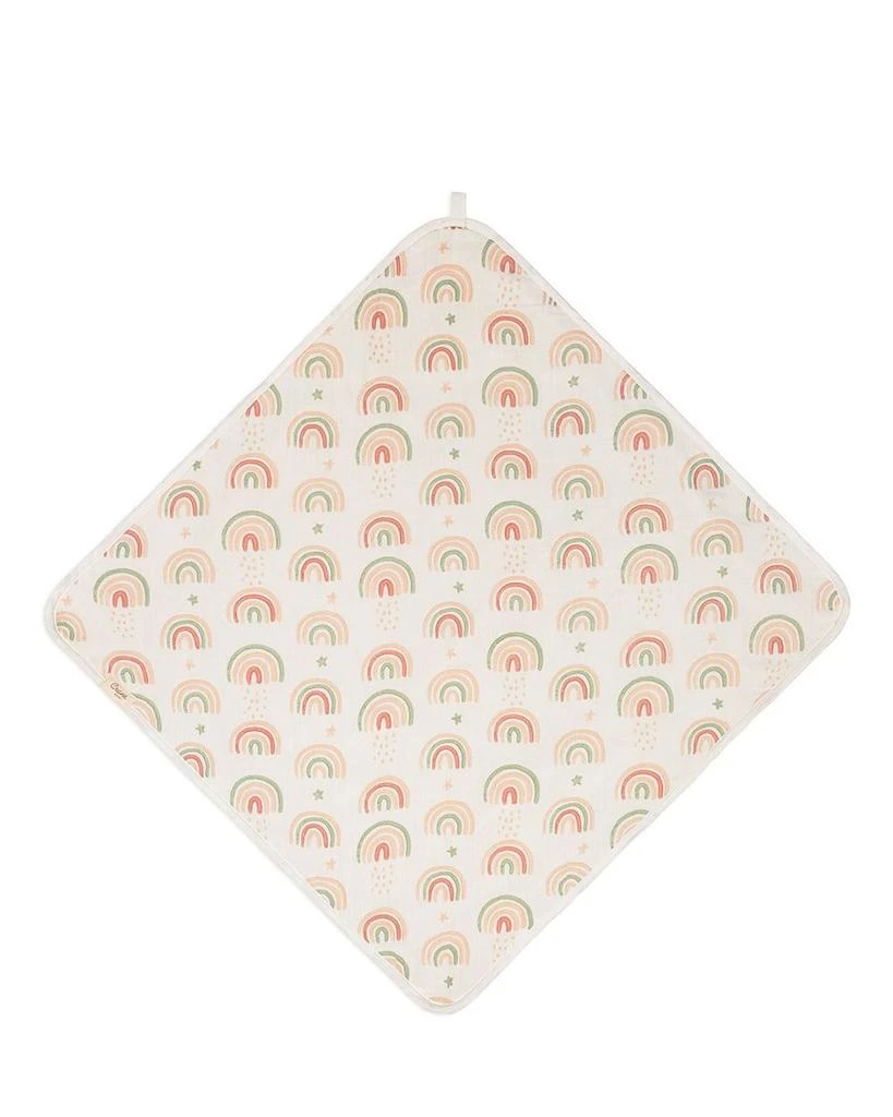 Crane Baby Parker Baby Rainbow Hooded Towel - Ages 0-3 2
