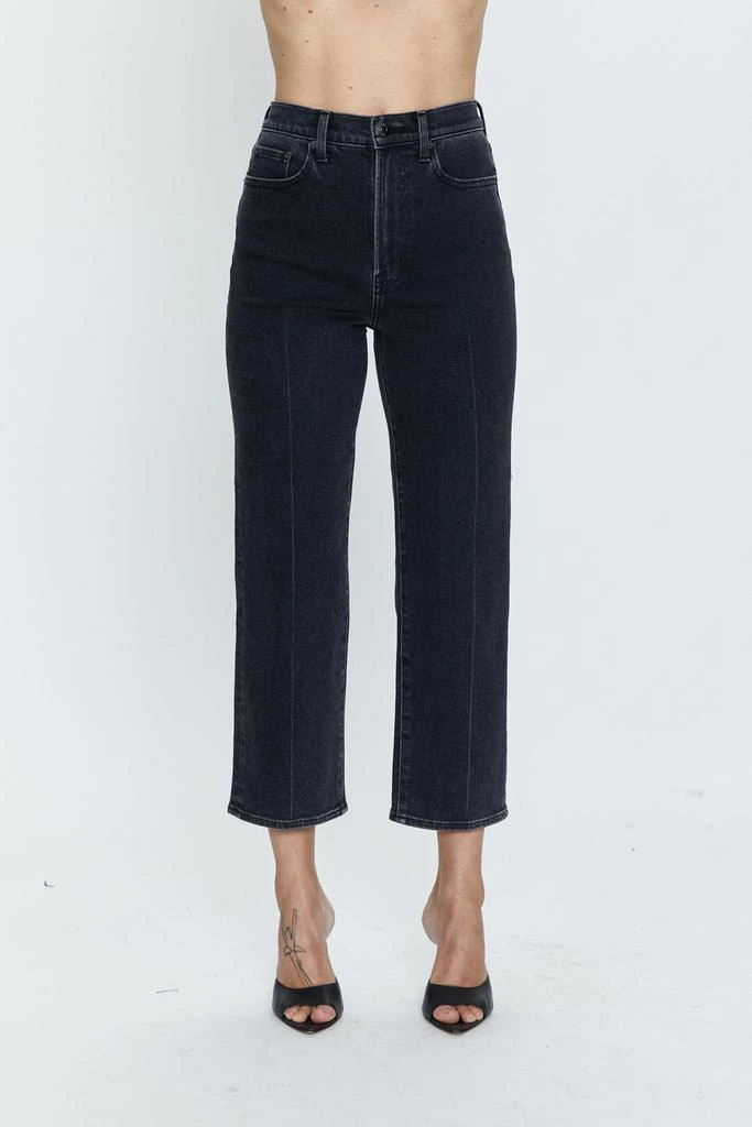 Pistola Denim Cassie Crop Super High Rise Straight - Black Box 2