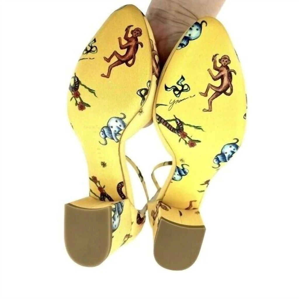 GIANNICO Giannico - Brighton Printed Ankle Block Heels 7