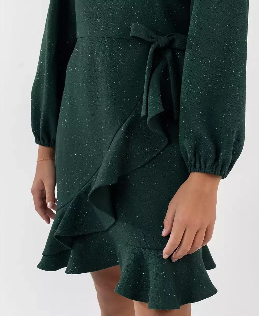 Rare Editions Girls
7-16 Ruffle Detail Wrap Dress 2