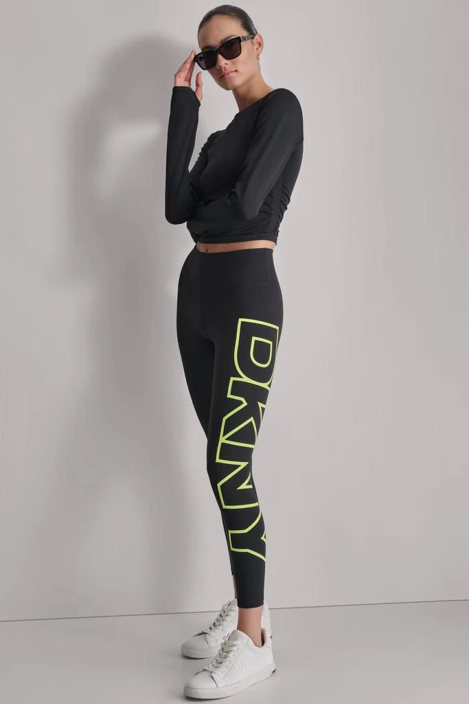 DKNY HIGH WAIST 7/8 EXPLODED LOGO LEGGINGS 3