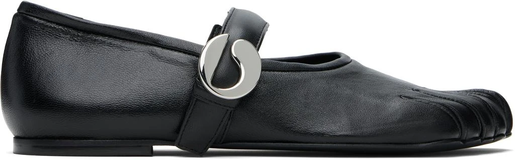 COPERNI Black Five-Toe Belt Ballerina Flats 1
