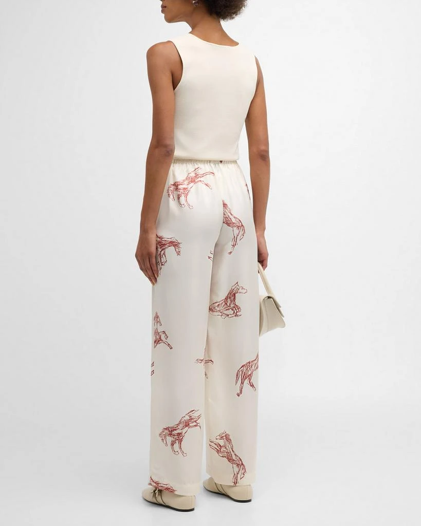 Rohe Drawstring Silk Ballpoint Horse Trousers 4