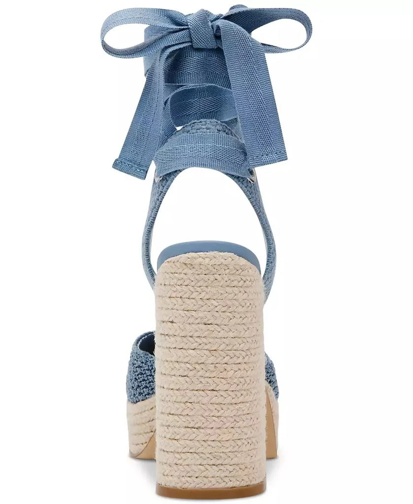 Steve Madden Women's Luvly Platform Lace-Up Espadrille Pumps 3