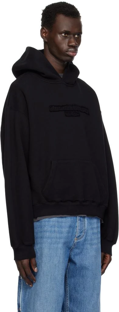 Alexander Wang Black Oversize Logo Hoodie 2