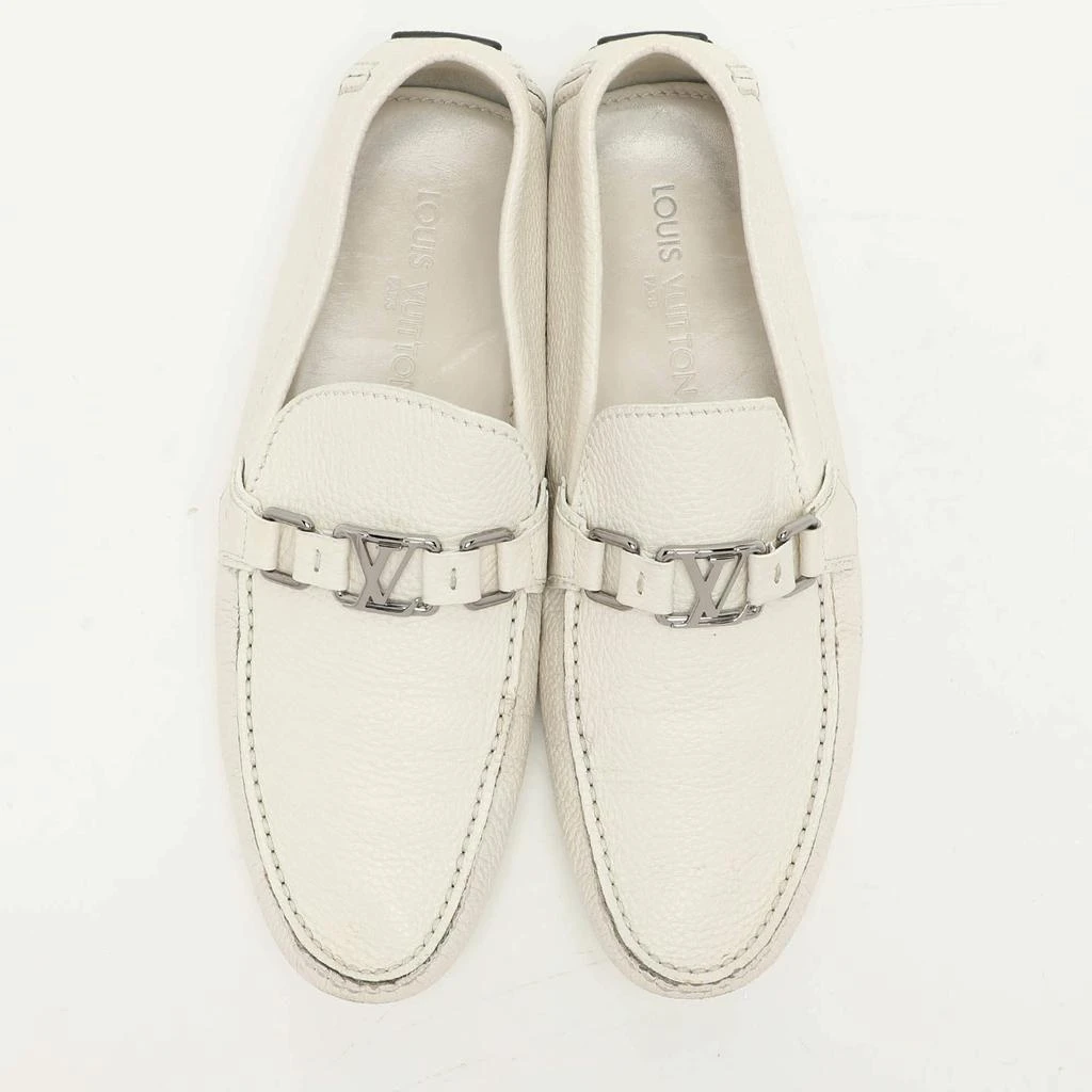 Louis Vuitton Louis Vuitton White Leather Hockenheim Loafers Size 42.5 3