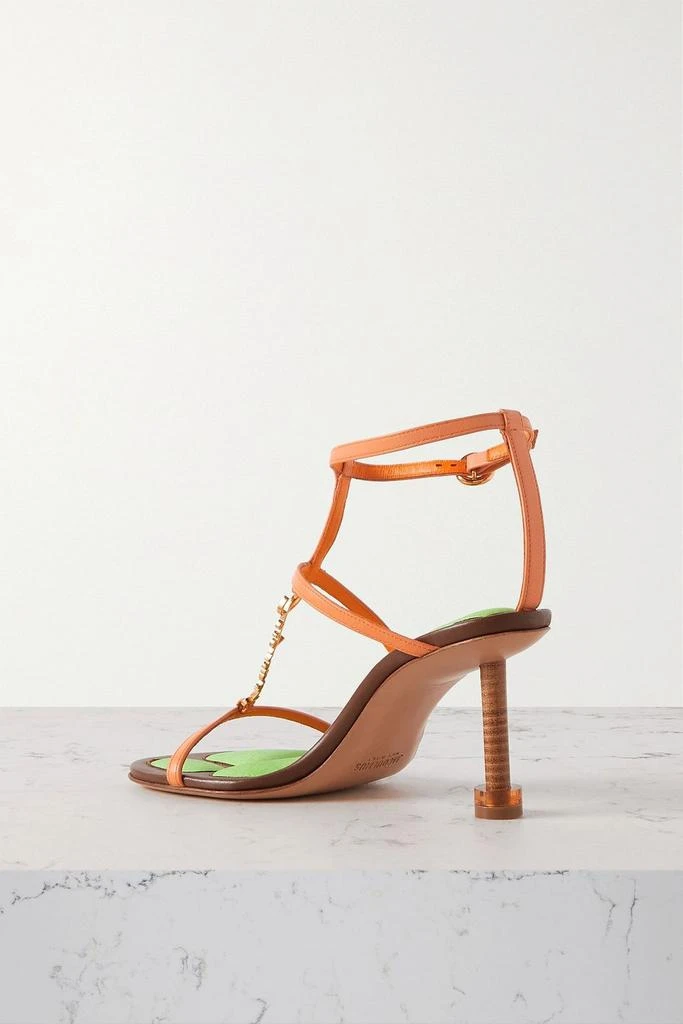 Jacquemus Pralu logo-embellished leather sandals 3