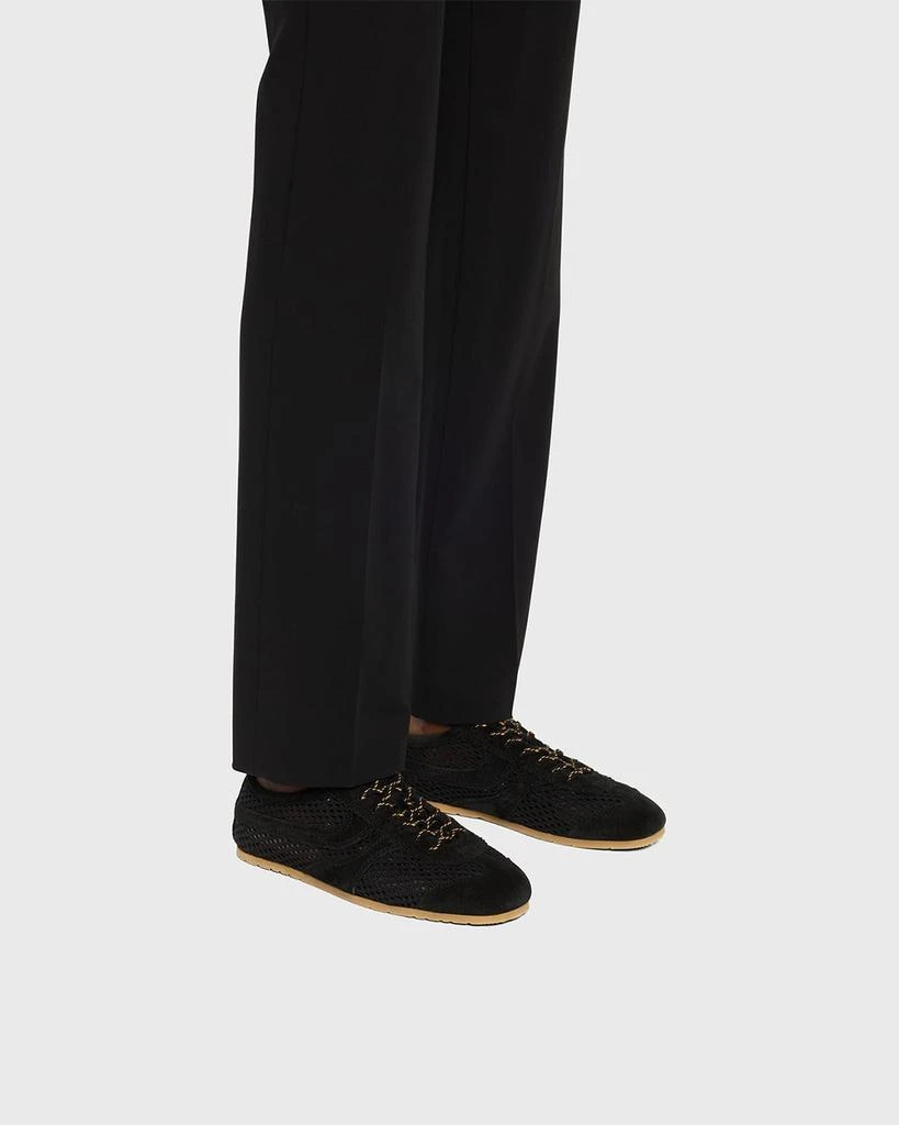 Dries Van Noten Dustin Mesh Leather Low-Top Sneakers 2
