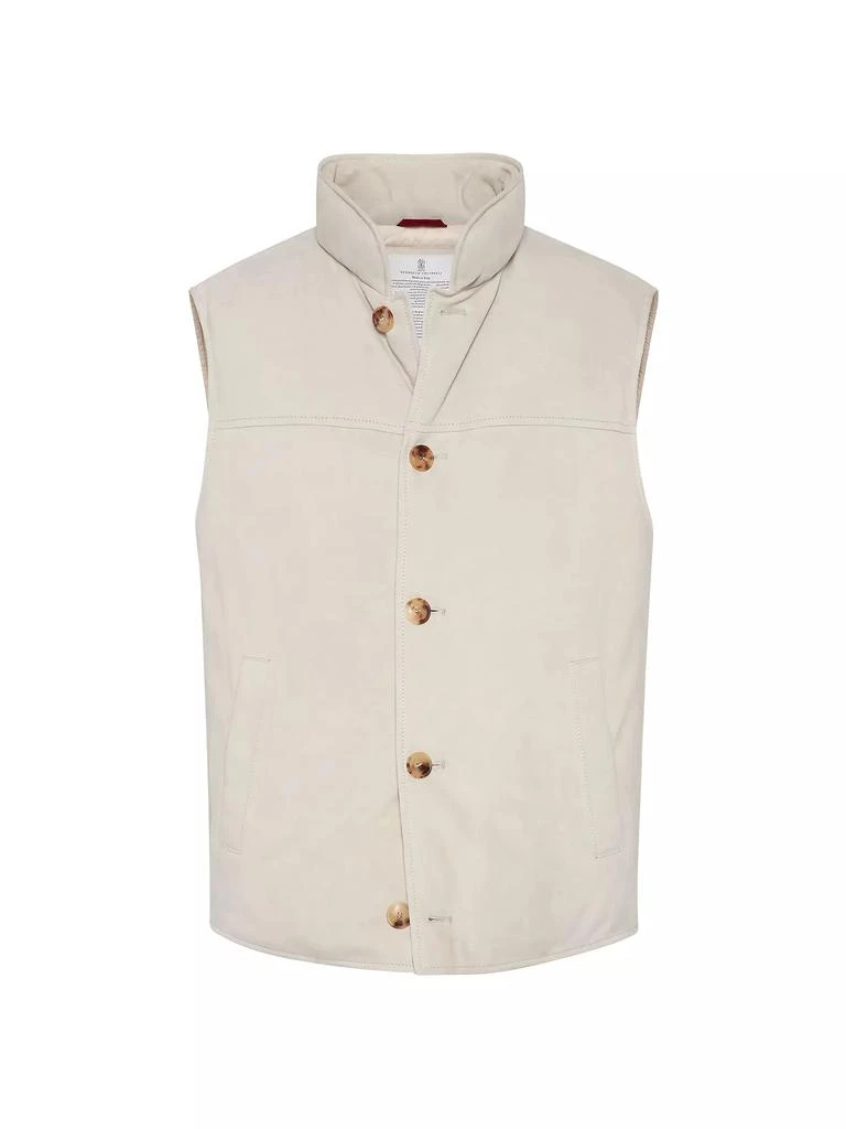 Brunello Cucinelli Suede Down Vest 1