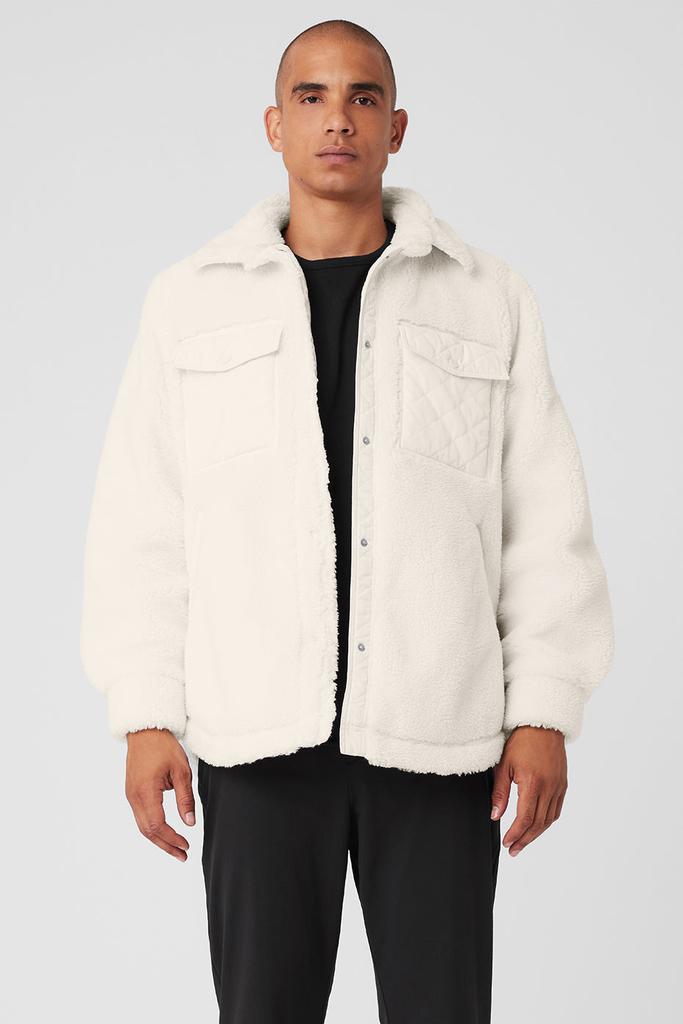 Alo Sherpa Edge Shacket - Ivory