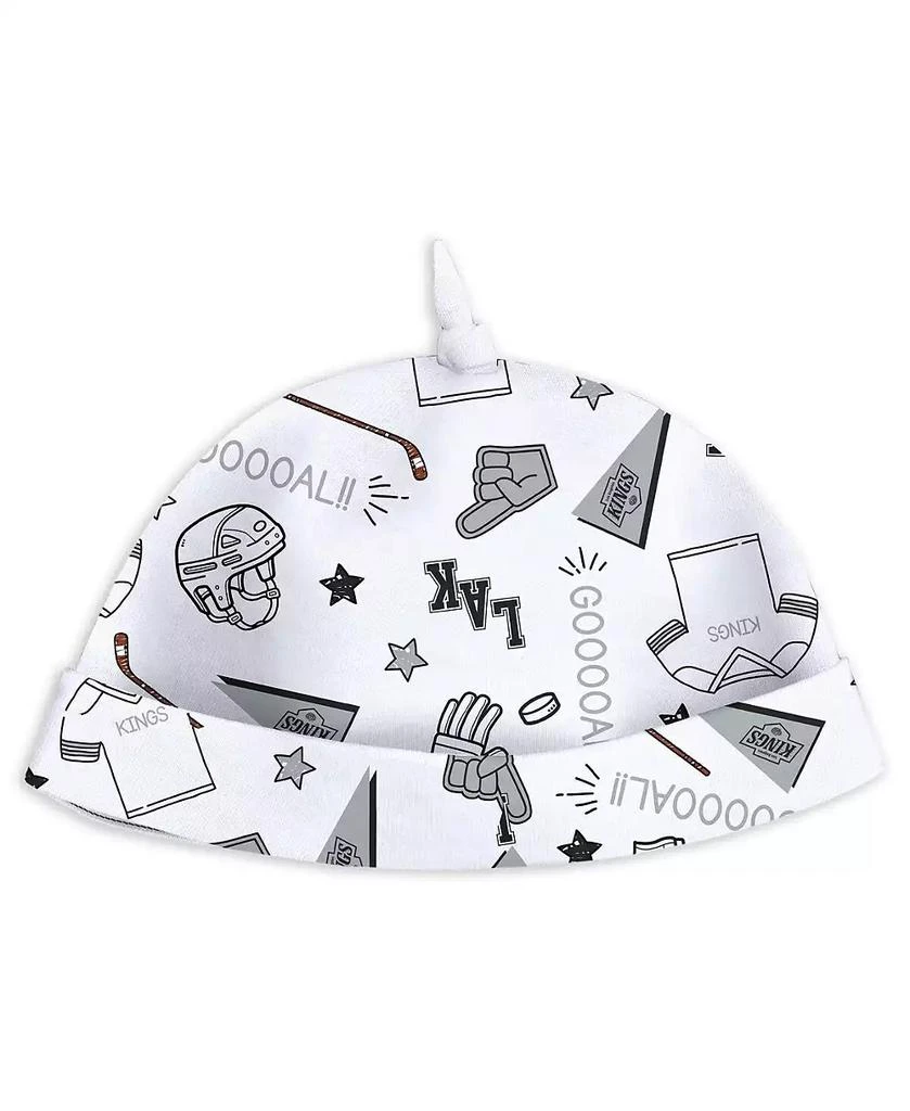 WEAR by Erin Andrews Baby Boys and Girls Los Angeles Kings Sleep and Play Sleeper Set with Bib 3