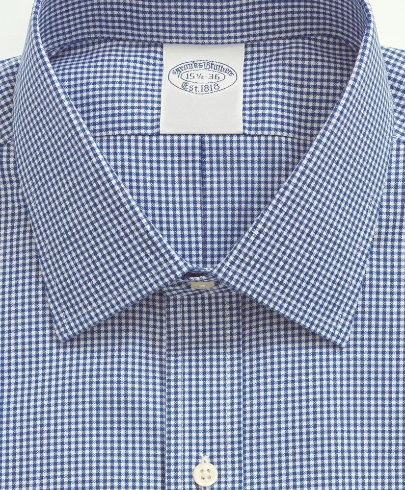 Brooks Brothers Stretch Supima® Cotton Non-Iron Pinpoint Oxford Ainsley Collar, Gingham Dress Shirt 2
