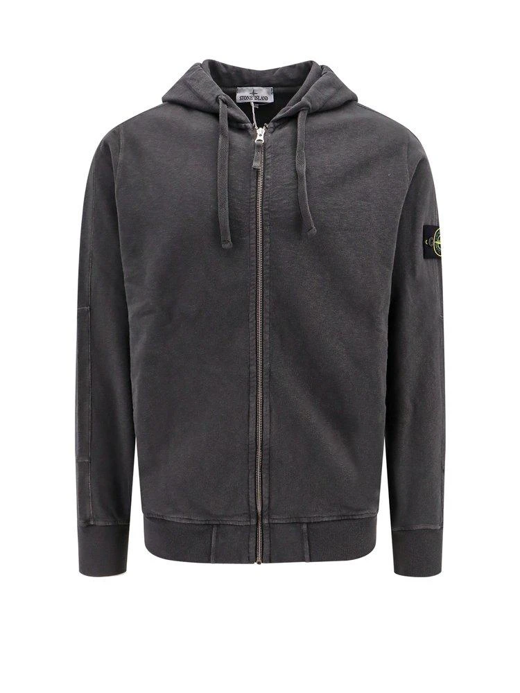 Stone Island Stone Island Logo Patch Zipped Hoodie 1