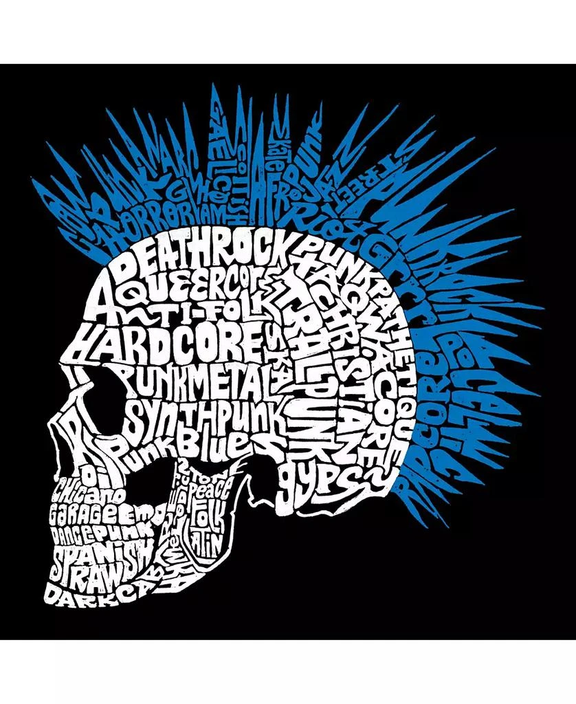 LA Pop Art Men's Word Art Punk Mohawk Crewneck Sweatshirt 2
