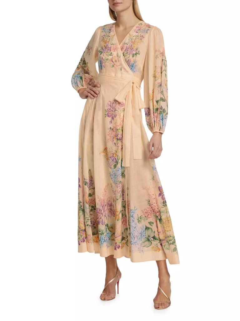 Zimmermann Halliday Floral Wrap Maxi Dress 2