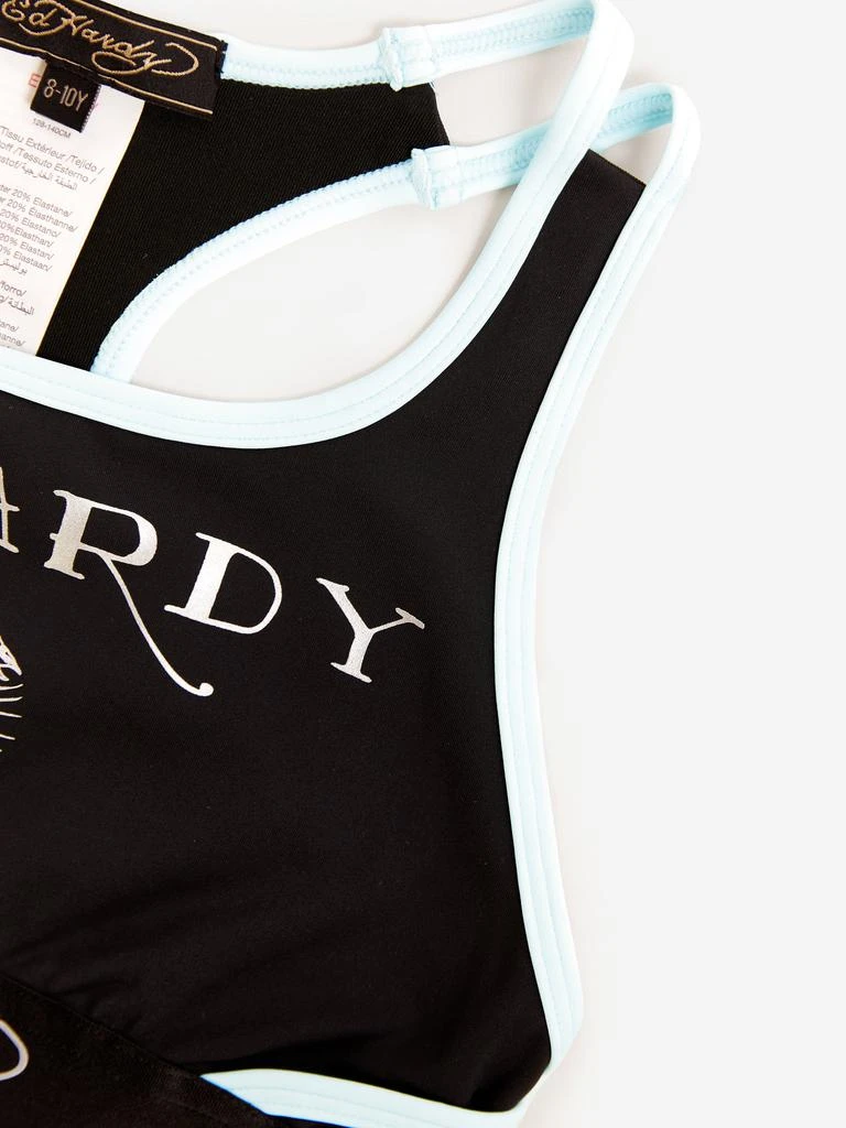 ED Hardy ED Hardy Girls Sports Crop Top in Black 5