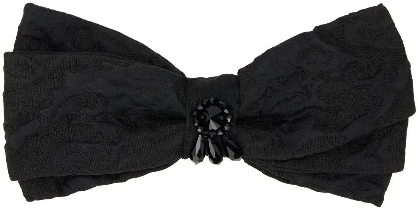 Erdem Black Crystal-Cut Barrette 1
