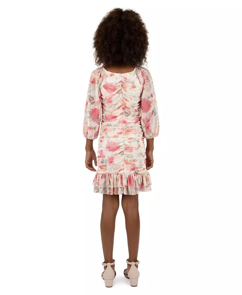 Speechless Big Girls Peony Mesh Bodycon Dress 2