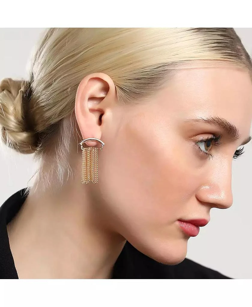 SOHI Women
s The Hanging Chain Bar Drop Earrings 5