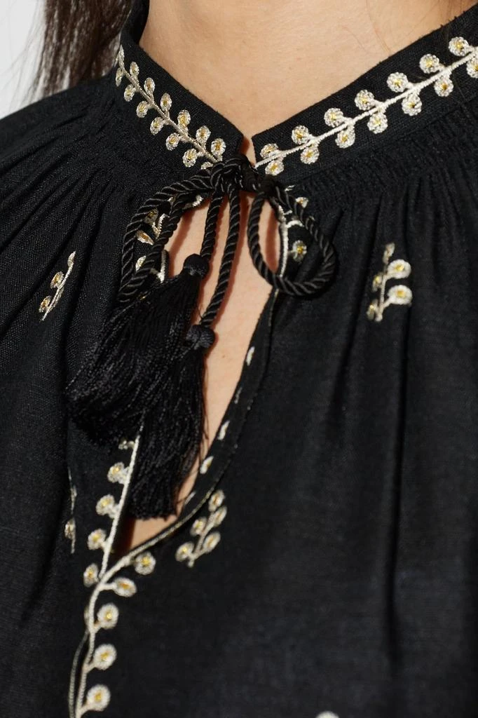 Isabel Marant Isabel Marant Rodis Leaf Embroidered Tassel Top 4