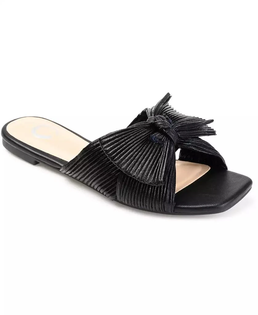 Journee Collection Women's Serlina Bow Flat Sandals 1