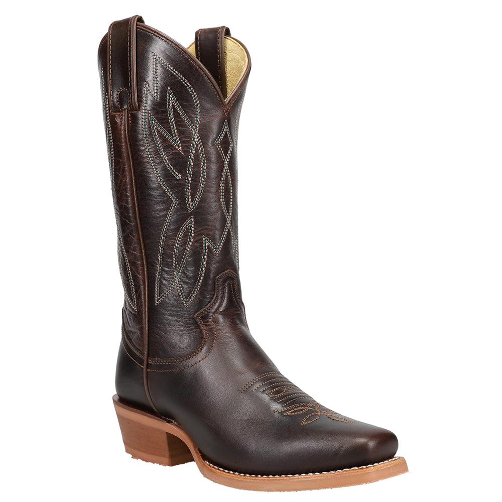 Justin Boots Mayberry Embroidered Square Toe Cowboy Boots