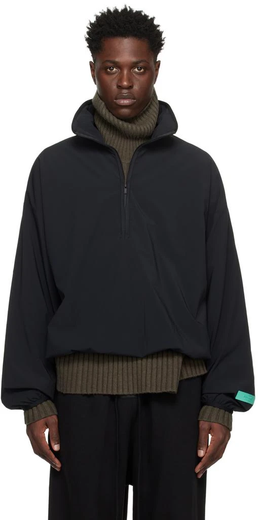 Fear of God ESSENTIALS Black Half-Zip Jacket 1