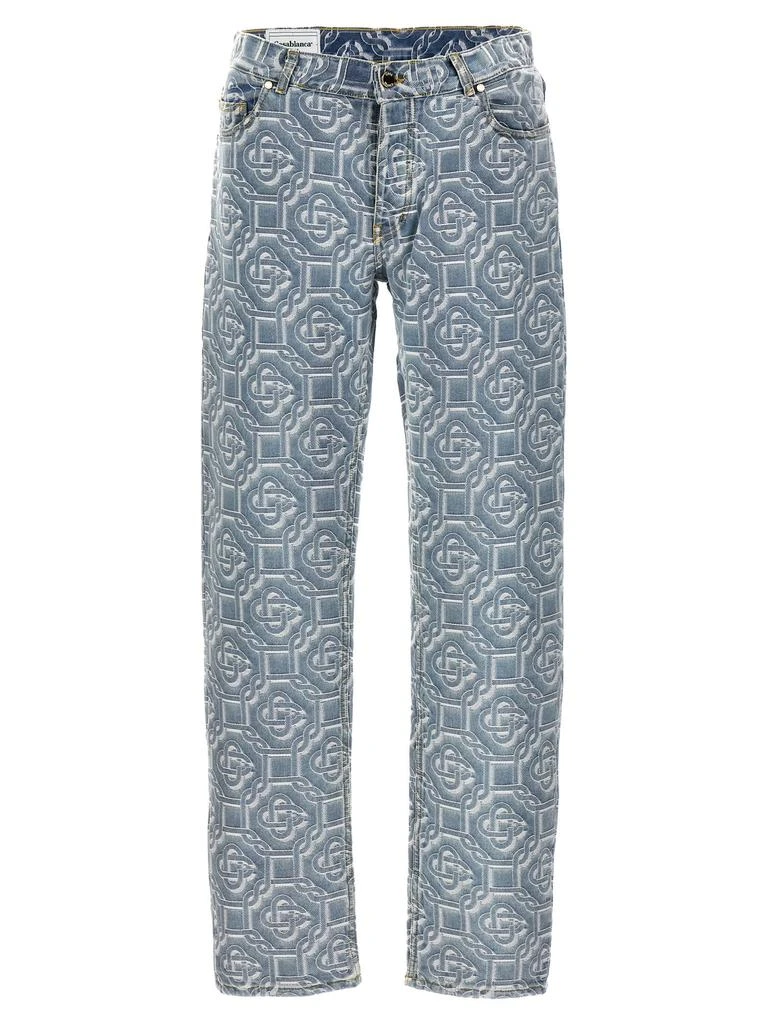 Casablanca All Over Logo Jeans 1