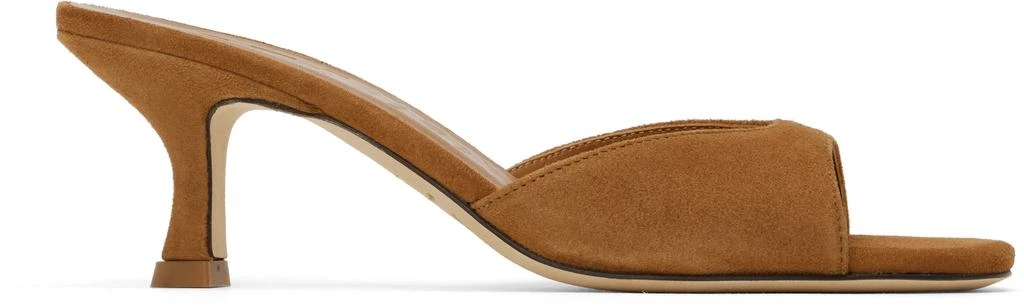 Staud Tan Brigitte Mules 1