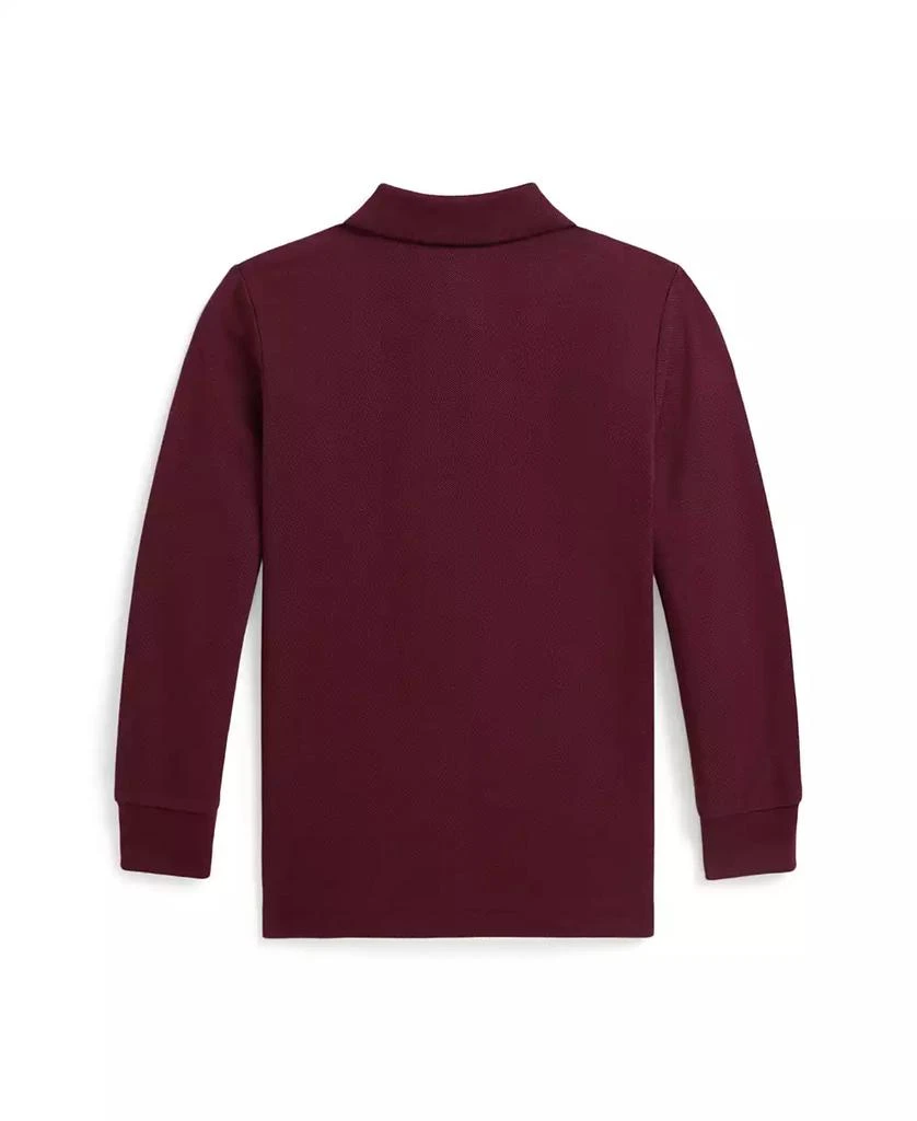 Ralph Lauren Toddler and Little Boys Cotton Mesh Long Sleeve Polo Shirt 2