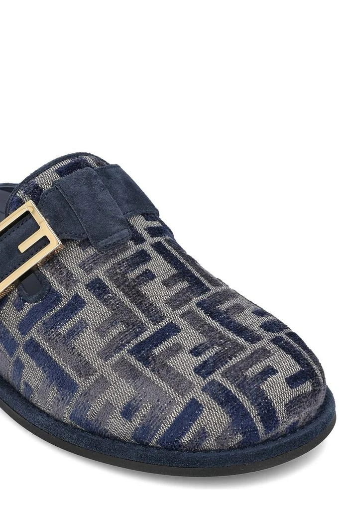 Fendi Fendi Feel Logo Detailed Denim Slippers 4