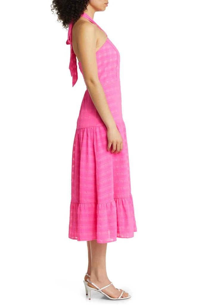 Sam Edelman Textured Check A-Line Maxi Dress 3