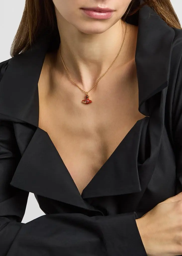 Vivienne Westwood Sylvana Bas Relief orb enamelled necklace 2
