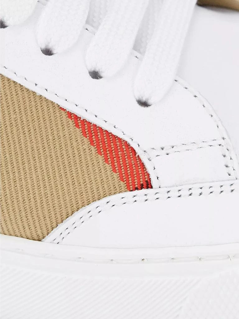 Burberry Salmond Vintage Check Leather & Textile Sneakers 6