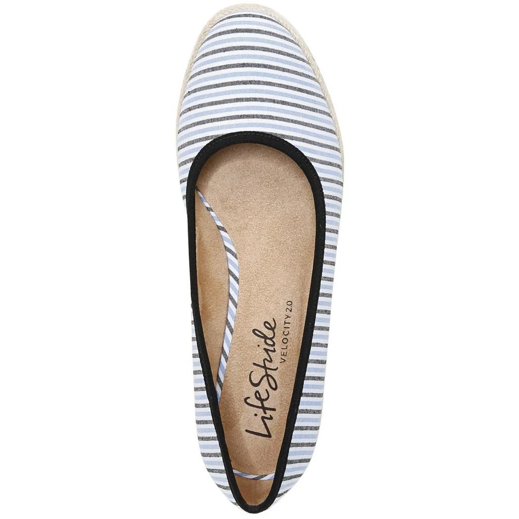 LifeStride Womens Striped Espadrille Wedge Heels 3
