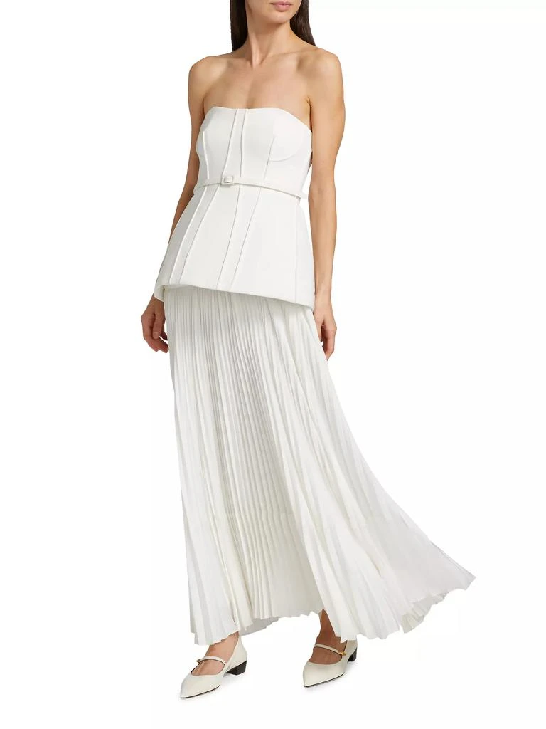 SIMKHAI Prisca Belted Bustier Maxi Dress 2